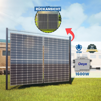 Preview: Solarzaun Vertikale Plattenausrichtung Preview: Wechselrichter für Patonia Premium Solaranlage 750W